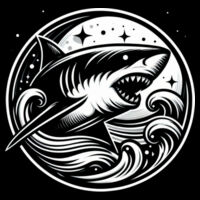 Sharks 2 - Rugby Golfer Design